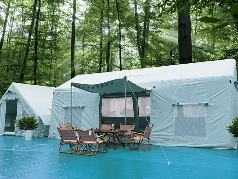 5*6m Opblaasbare Tent Air Pole Waterdichte Canvas Tent Aangepaste Noodsituatie Medische Tent