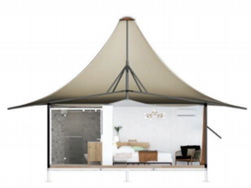 Tent met vierzijdige structuur uit de Wild Luxury-serie